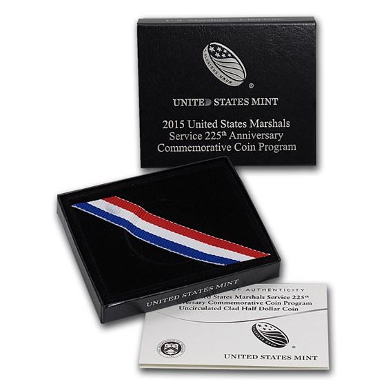 OGP Box & COA - 2015 U.S. Mint U.S. Marshals Half Dollar UNC OGP Box & COA - 2015 U.S. Mint U.S. Marshals Half Dollar UNC